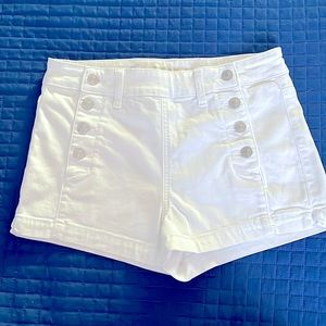 AEO White Sailor Style Shorts- EUC